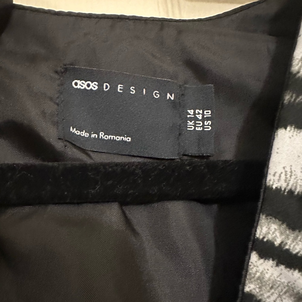 Asos Patchwork Midi Open Back Puff Sleeve Garden … - image 8